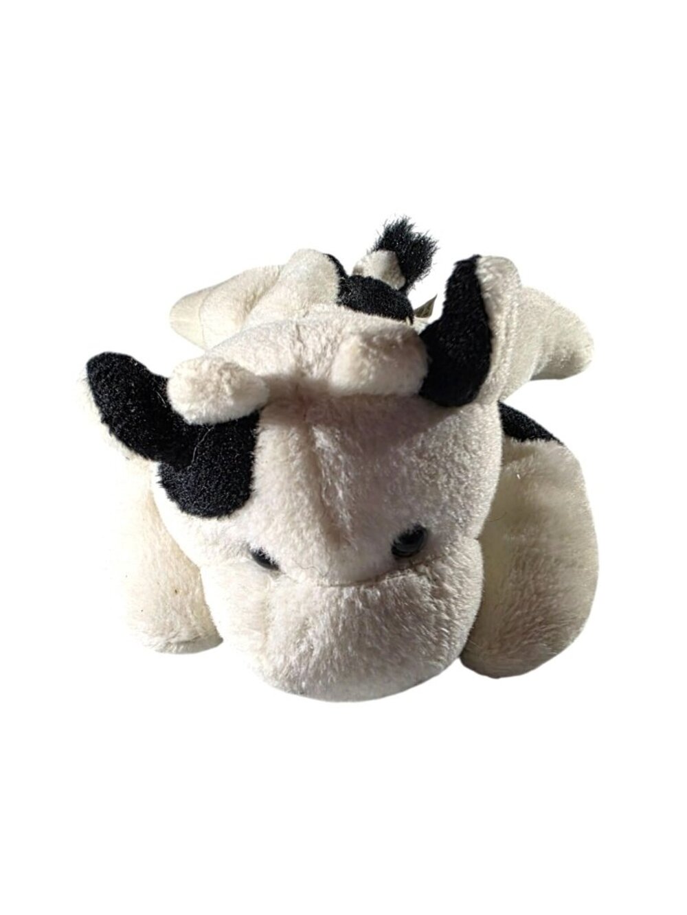 Cow Plush Stuffed Animal Vtg Great American Fun farm pellet filled toy